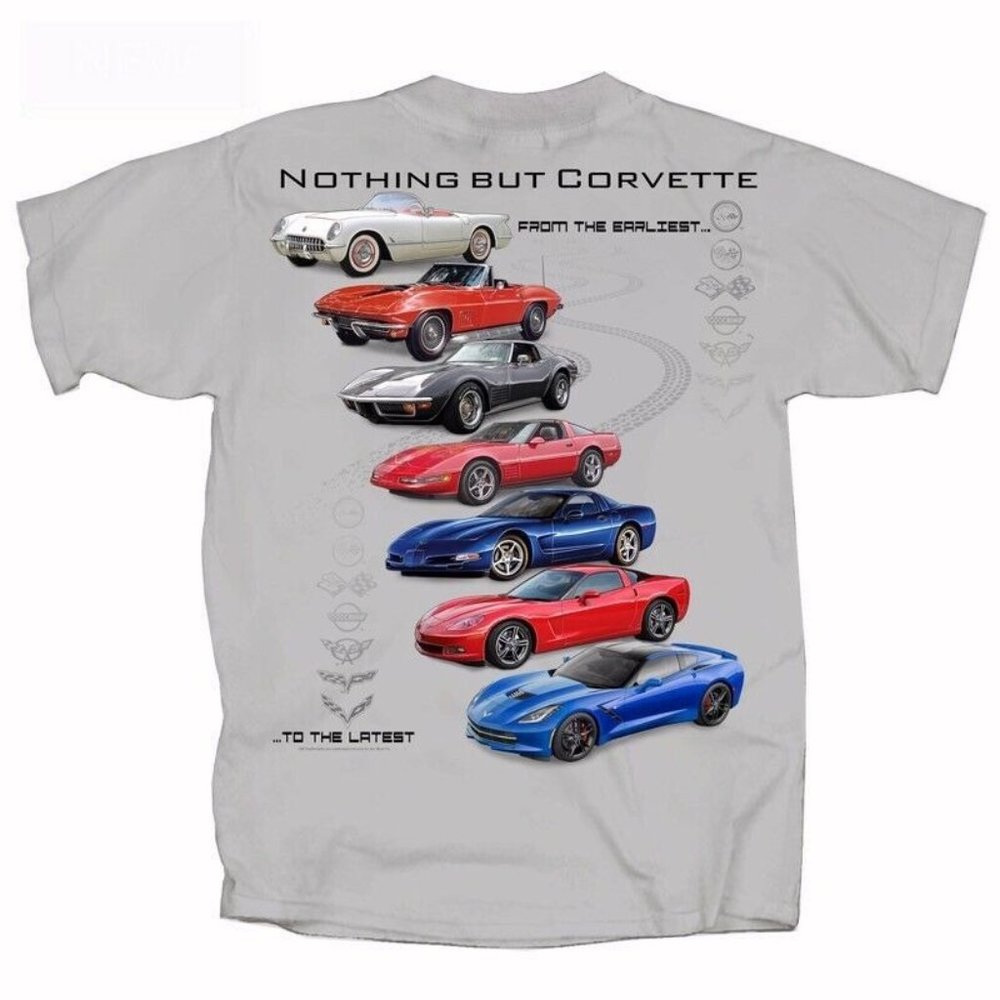 Nothing But Chevy Chevrolet Corvette Short Sleeve T-Shirt - NEW Fast Ship